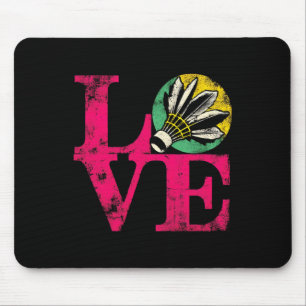 Love Badminton - Kleurrijke Badminton Shuttl Muismat