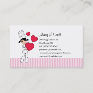 Love Baking Personal Calling Card - Gepersonalisee Contactkaartje