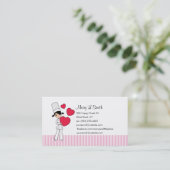 Love Baking Personal Calling Card - Gepersonalisee Contactkaartje (Staand voorkant)