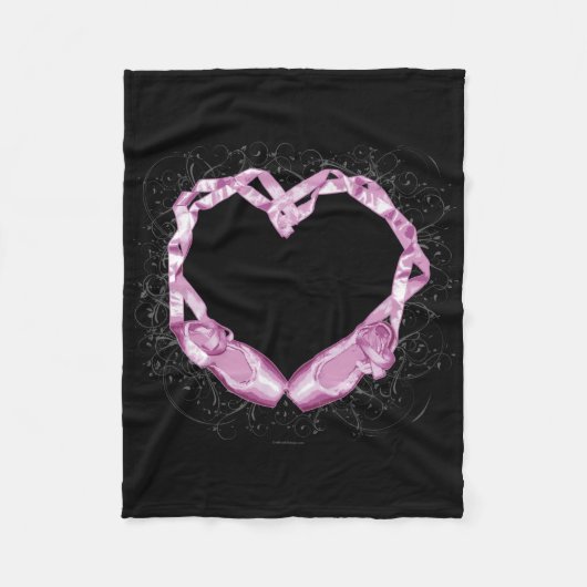 Love Ballet Fleece Deken (Voorkant)