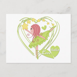 Love Ballet Tshirts and Gifts Briefkaart