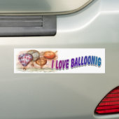 Love Ballooning Bumpersticker (Op auto)