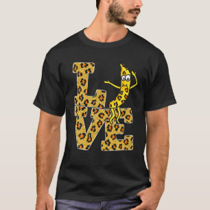 Love Banana Leopard Funny Fruit Lover T-shirt