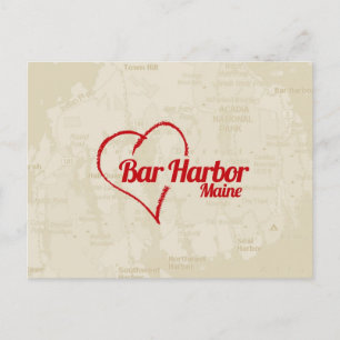 Love Bar Harbour, carte postale ME