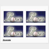 Love Baseball Foto Sticker (Vel)