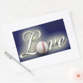 Love Baseball Foto Sticker (Envelop)