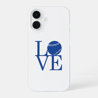 Love Baseball iPhone 16 Hoesje