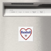 Love Baseball Magneet (Insitu (Vaatwasser))