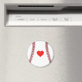 Love baseball magnet magneet (Insitu (Vaatwasser))