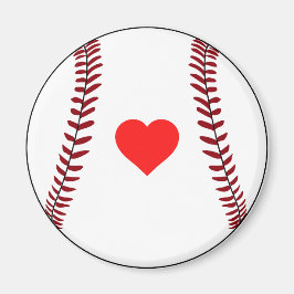 Love baseball magnet magneet