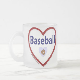 Love Baseball Matglas Koffiemok