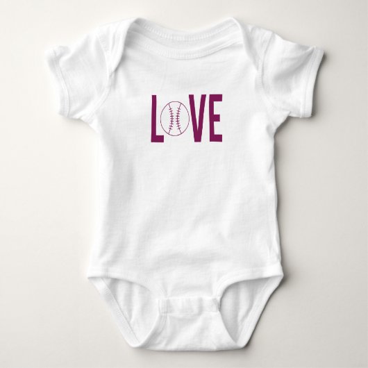 Love Baseball Romper (Voorkant)