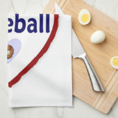 Love Baseball - Serviette de sport (Personnaliser) (Quart Plié)