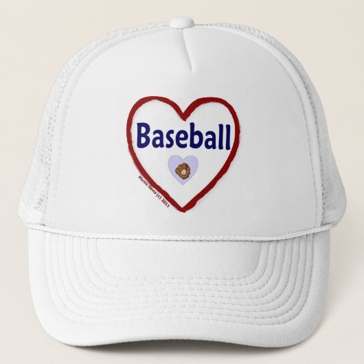 Love Baseball Trucker Pet (Voorkant)
