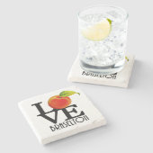 LOVE Baselton Georgia Stenen Onderzetter (Zijkant)