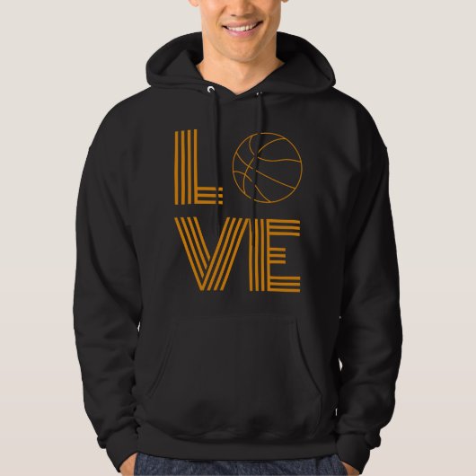 Love Basketbal Gift Hoodie (Voorkant)