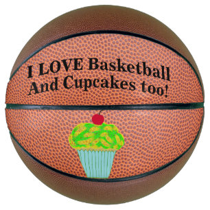 Love Basketball and Cupcakes Mini Basketbal