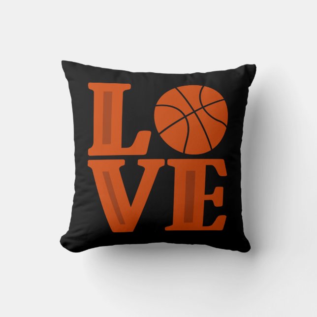 Love Basketball sport plaisir lancer oreiller (Recto)