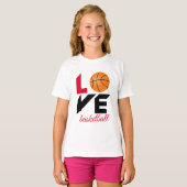 Love basketball t-shirt (Voorkant volledig)