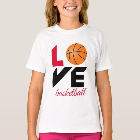 Love basketball t-shirt (Voorkant)