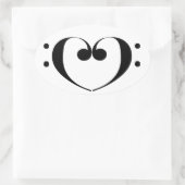 Love Bass Ovale Sticker (Tas)