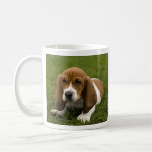 Love Basset Hound Puppy Coffee Mok