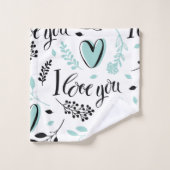 Love Bath Towelset Bad Handdoek (Wasdoekje)