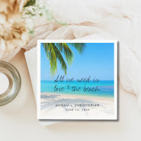 Love Beach Quote Palm Tree Bestemming Bruiloft