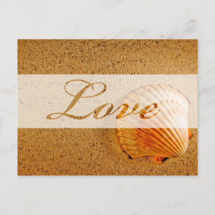 Love Beach Weddenschap Theme Save the Date Aankondigingskaart