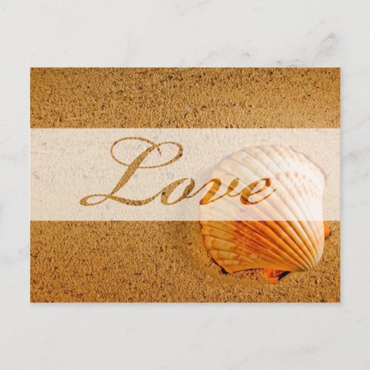 Love Beach Weddenschap Theme Save the Date Aankondigingskaart (Voorkant)