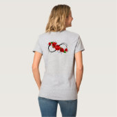 Love Bear & Infinity T-Shirt Rose Couple (Dos entier)