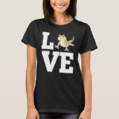 LOVE Bearded Dragon  Lizard Reptile Pet Animals Ou T-shirt (Voorkant)