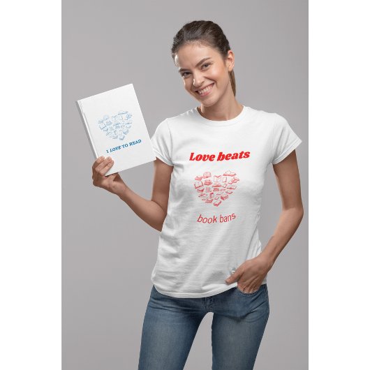 Love beats book bans Tri-Blend shirt