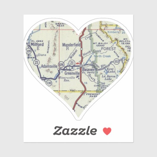 Love Beaver Utah Sticker (Vel)