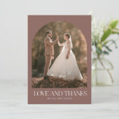 Love Bedankt Arch Photo Boho Wedding Bedankt (Staand voorkant)