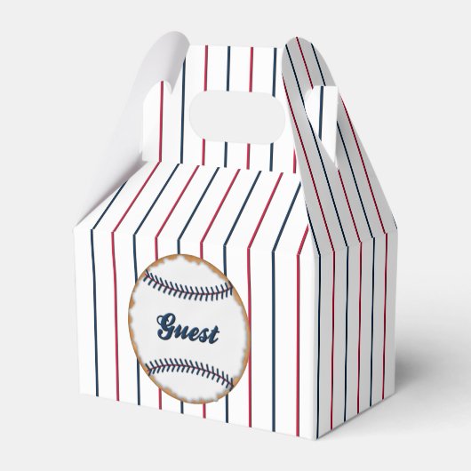 Love-Bedankt Baseball Cookie B-GABLE FAVOR BOX Bedankdoosjes (Voorkant Zijde)