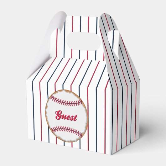 Love-Bedankt Baseball Cookie R-GABLE FAVOR BOX Bedankdoosjes (Voorkant Zijde)