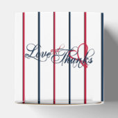 Love-Bedankt Baseball Cookie R-Heart Favor Box Bedankdoosjes (Bovenkant)