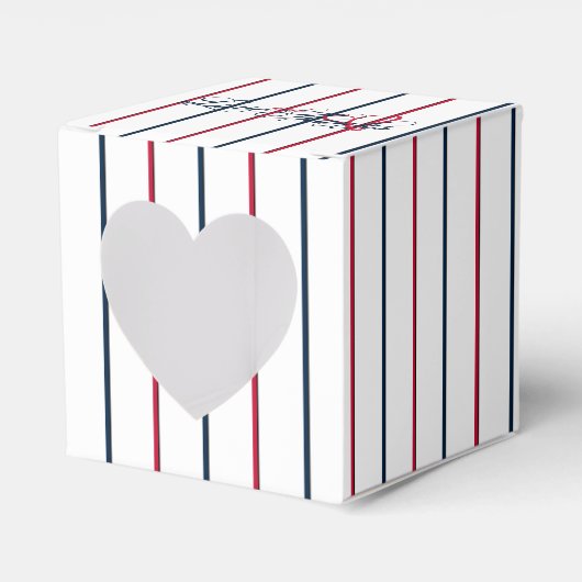 Love-Bedankt Baseball Cookie R-Heart Favor Box Bedankdoosjes (Voorkant Zijde)