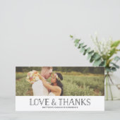 Love & Bedankt Boho | Weddenschap Hartelijk dank (Staand voorkant)