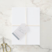 Love&Bedankt Elegante Bruiloft Zilveren Folie Cade Cadeaulabels (Met Koord)