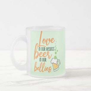 Love & Beer St. Patrick's Day Fun-61146 Hoodie Matglas Koffiemok