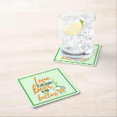 Love & Beer St. Patrick's Day Fun-61146 Hoodie Vierkante Kartonnen Onderzetter (Insitu)