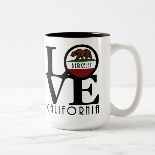 LOVE Berkeley California 15oz Tweekleurige Koffiemok