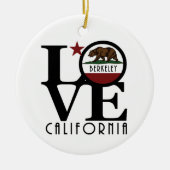 LOVE Berkeley California Keramisch Ornament (Voorkant)