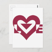 Love Berry Paars Briefkaart (Voorkant / Achterkant)