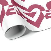 Love Berry Paars Cadeaupapier (Rol Hoek)