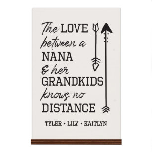 Love between a Nana 8" x 12" Standing Sign.