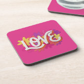 LOVE Beverage Coaster Bier Onderzetter (Linkerzijde)