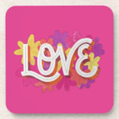 LOVE Beverage Coaster Bier Onderzetter (Voorkant)